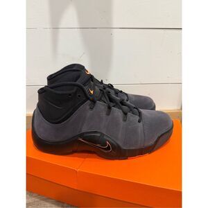 NEW VTG Nike Air Witness Black/Orange Suede/Leather Basketball Shoes Sz 13 Mens